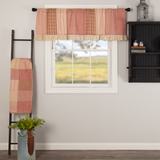 Sawyer Mill Red Patchwork Valance-Lange General Store