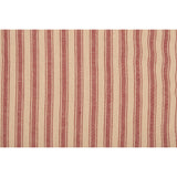 Farmstead Red and Tan Ticking Stripe Stocking-Lange General Store