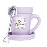 Flower Pot Mug Lilac - Be Awesome-Lange General Store