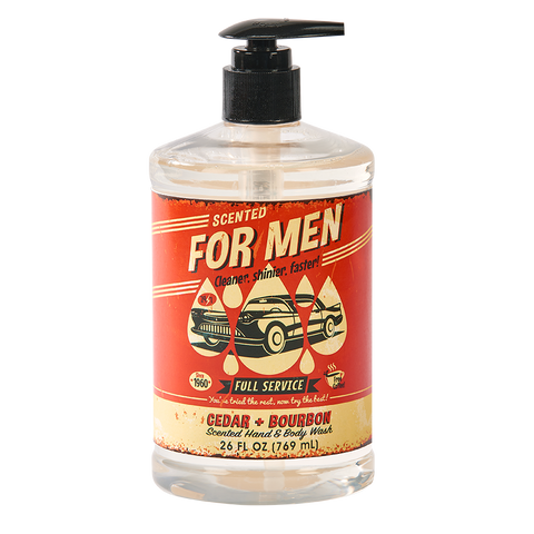 For Men Liquid Soap- Cedar & Bourbon-Lange General Store