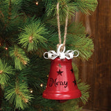 Vintage Red Liberty Bell with Metal Bow