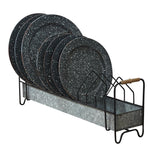 Galvanized Metal Plate Rack-Lange General Store