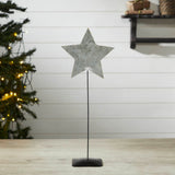 Galvanized Metal Star With Base-Lange General Store