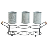 Galvanized Utensil Caddy-Lange General Store