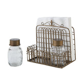 Garden Gate Napkin Holder & Shaker Caddy-Lange General Store