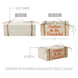 Gather & Be Thankful Faux Book Stack-Lange General Store