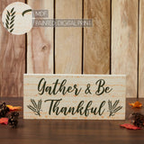 Gather & Be Thankful Wheat Stalks Sign-Lange General Store