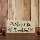 Gather & Be Thankful Wheat Stalks Sign-Lange General Store