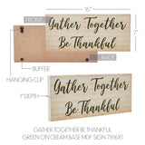 Gather Together Be Thankful Sign-Lange General Store