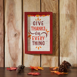 Give Thanks In Everything Fall Leaves Wall Sign-Lange General Store