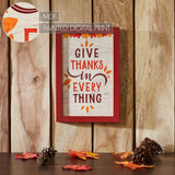 Give Thanks In Everything Fall Leaves Wall Sign-Lange General Store