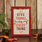 Give Thanks In Everything Fall Leaves Wall Sign-Lange General Store