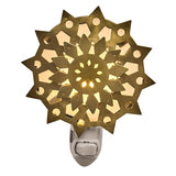 Gold Snowflake Night Light-Lange General Store