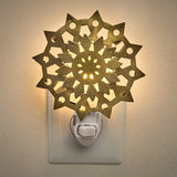 Gold Snowflake Night Light-Lange General Store