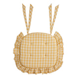 Golden Honey Ruffled Chair Pad-Lange General Store