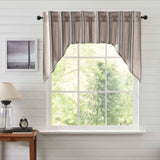 Grain Sack Charcoal Swag Curtains-Lange General Store