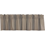 Grain Sack Charcoal Valance-Lange General Store