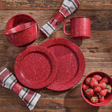 Granite Enamelware Mug Set - Red-Lange General Store