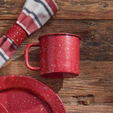 Granite Enamelware Mug Set - Red-Lange General Store