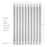 Graycie Grain Sack Stripe Throw-Lange General Store