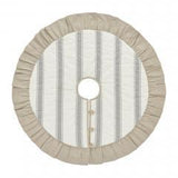 Graycie Grain Sack Stripe Tree Skirt-Lange General Store