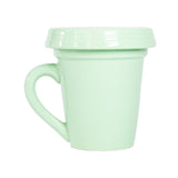 Green Flower Pot Mug - Be Happy-Lange General Store