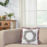 Gregor Plaid Wreath Pillow-Lange General Store