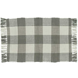 Grey and White Check Rag Rug-Lange General Store