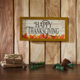 Happy Thanksgiving Fall Leaves Wall Sign-Lange General Store