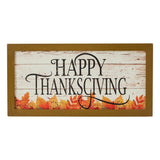 Happy Thanksgiving Fall Leaves Wall Sign-Lange General Store