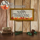 Happy Thanksgiving Fall Leaves Wall Sign-Lange General Store