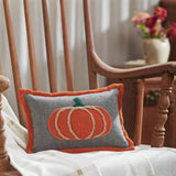 Harvest Blessings Applique Pumpkin Pillow-Lange General Store