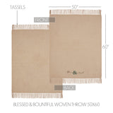 Harvest Blessings Blessed & Bountiful Woven Throw-Lange General Store