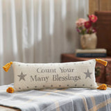 Harvest Blessings Count Your Many Blessings Woven Pillow-Lange General Store