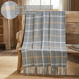 Harvest Blessings Plaid Woven Throw-Lange General Store