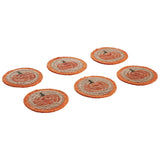 Harvest Blessings Pumpkin Braided Coasters-Lange General Store