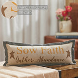 Harvest Blessings Sow Faith Gather Abundance Pillow-Lange General Store