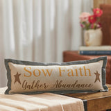 Harvest Blessings Sow Faith Gather Abundance Pillow-Lange General Store