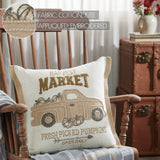 Harvest Market Fresh Picked Pumpkin Truck Pillow-Lange General Store