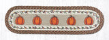 Harvest Pumpkin Braided Table Runner-Lange General Store