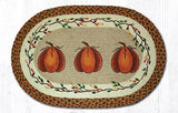 Harvest Pumpkin Braided Rug-Lange General Store