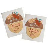 Harvest Pumpkin Nuts Swedish Dishcloth-Lange General Store