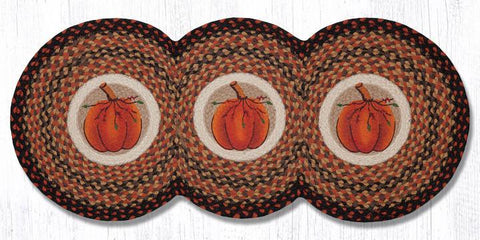 Harvest Pumpkin Tri-Circle Table Runner-Lange General Store