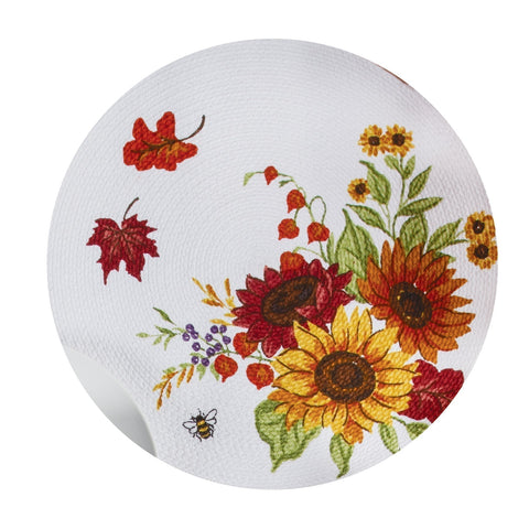 Harvest Sunflower Braided Placemat-Lange General Store