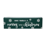 Have Yourself A Merry Little Christmas Block Sign-Lange General Store