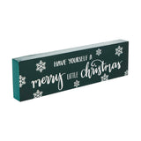 Have Yourself A Merry Little Christmas Block Sign-Lange General Store