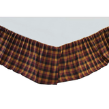 Heritage Farms Primitive Check Bed Skirt-Lange General Store