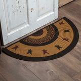 Heritage Farms Star Half Circle Rug-Lange General Store