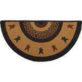 Heritage Farms Star Half Circle Rug-Lange General Store