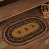 Heritage Farms Star and Pip Oval Rug-Lange General Store